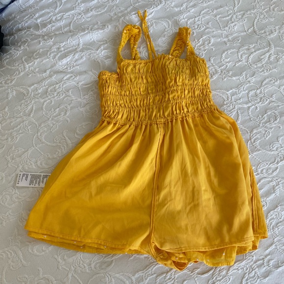 Urban Outfitters Yellow Polka Dot Romper XS nwot - Picture 5 of 5